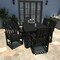 Highwood Usa Lehigh 7pc Rectangular Outdoor Patio Furniture Dining Set 72 x 42 AD-ST7LH1CO4AA-BKE - alternate 2